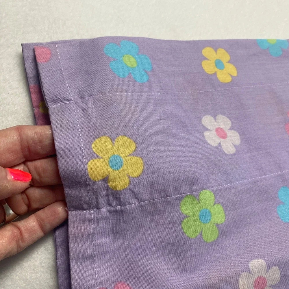 Dan Rivers Vintage Valance Curtain 60s Mod Flower Power Hip Colorful 78x15‎